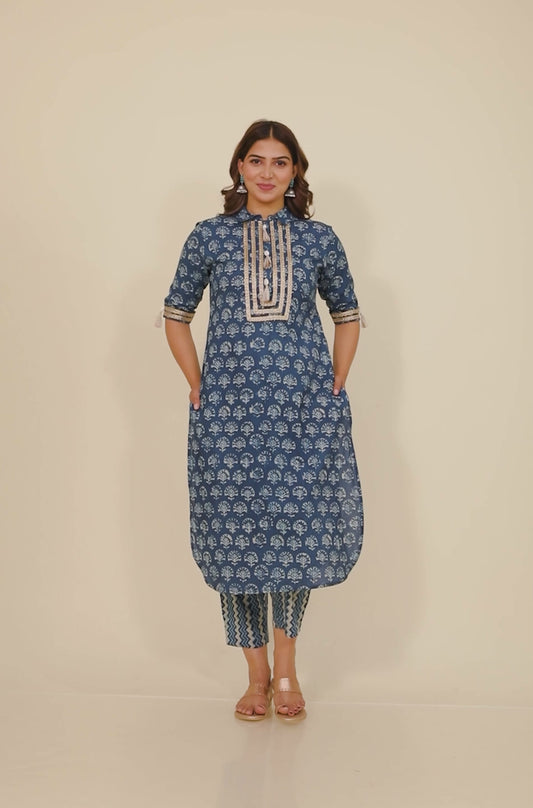 Soft Cotton Floral Kurta