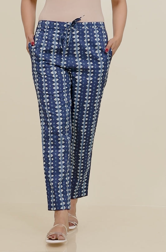 Soft Cotton Striped Pant