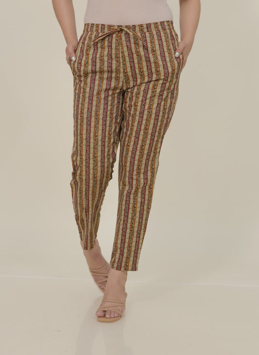 Soft Cotton Striped Pant