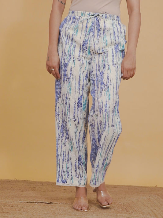 Kantha Cotton Tie-Dye Pant