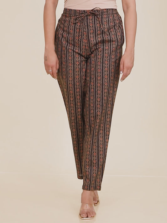 Soft Cotton Striped Pant