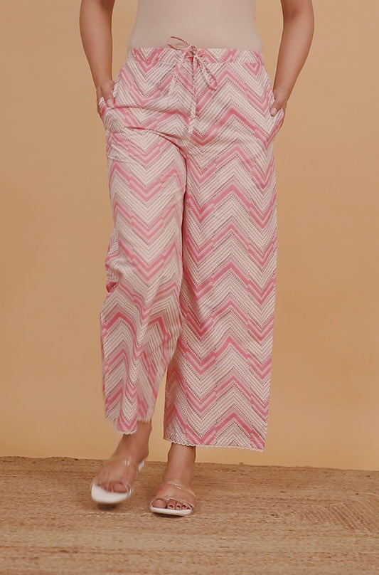 Soft Cotton Chevron Palazzo