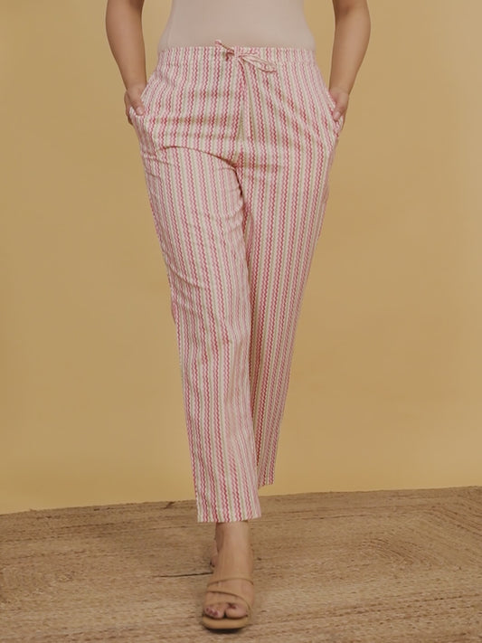 Soft Cotton Chevron Pant