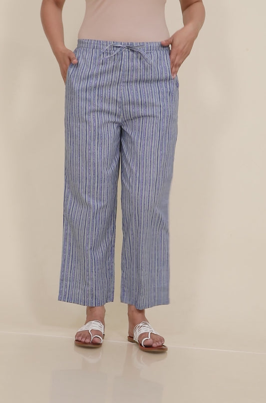 Soft Cotton Striped Pant