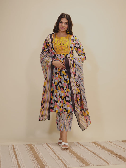 Soft Cotton Floral Kurta