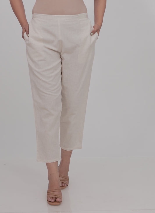 Linen Cotton Solid Pant