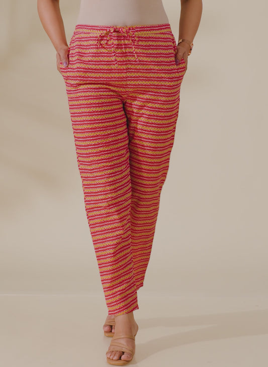 Soft Cotton Striped Pant