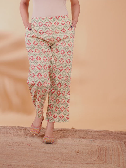 Soft Cotton Ikat Pant