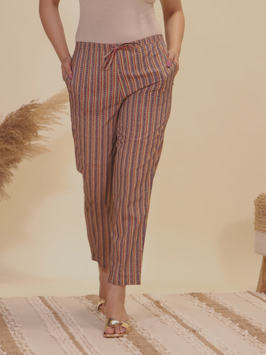 Soft Cotton Chevron Pant