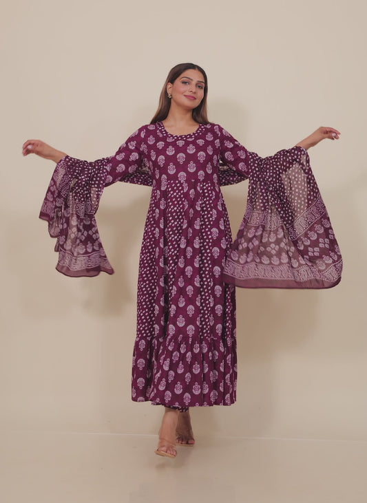 Soft Cotton Floral Kurta