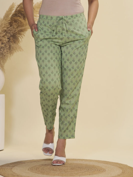 Soft Cotton Block Pant