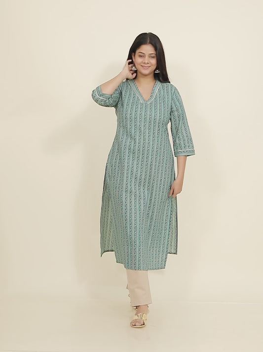 Soft Cotton Striped Kurta