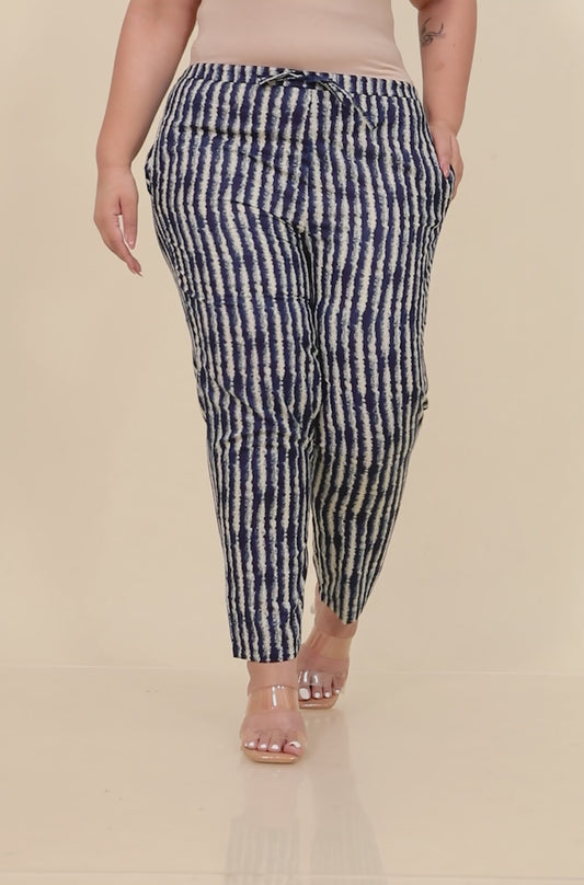 Soft Cotton Striped Pant