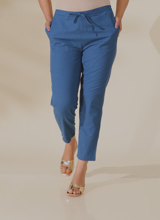 Linen Cotton Solid Pant