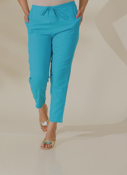 Linen Cotton Solid Pant