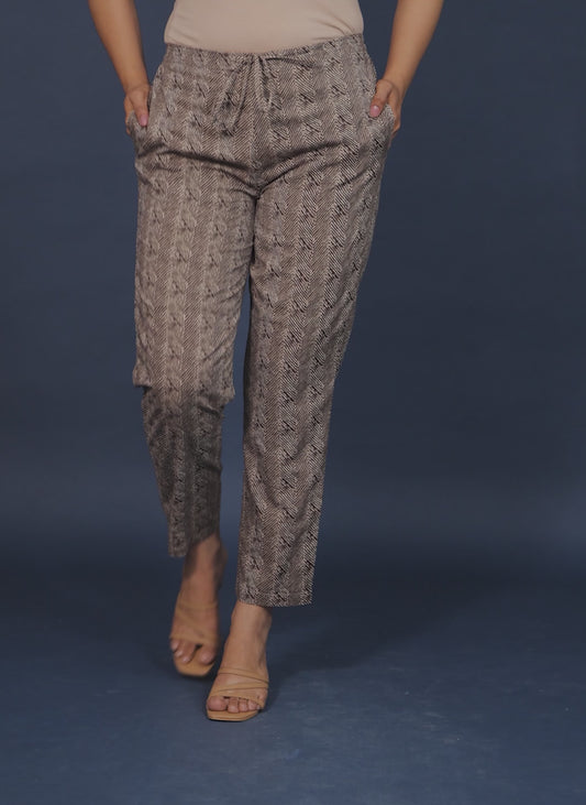 Soft Cotton Striped Pant