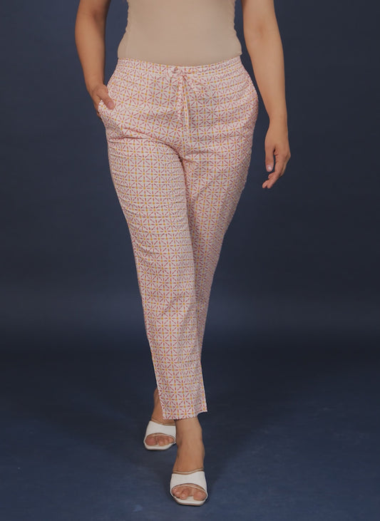 Soft Cotton Geometric Pant