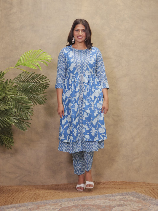 Soft Cotton Geometric Kurta