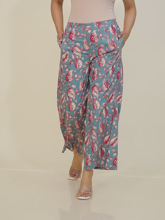 Soft Cotton Floral Palazzo