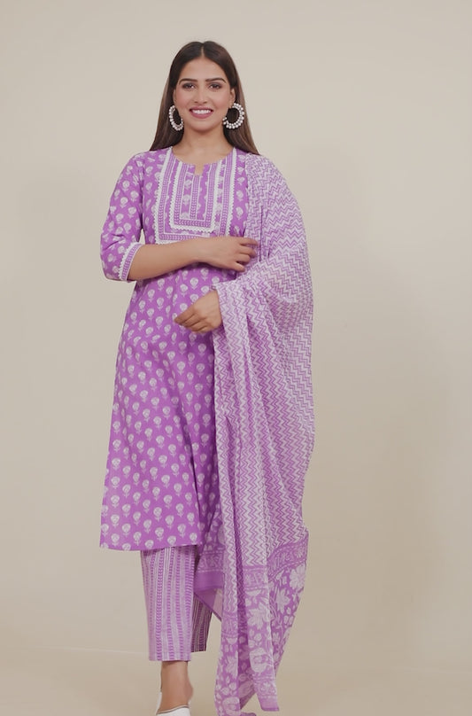 Soft Cotton Block Kurta