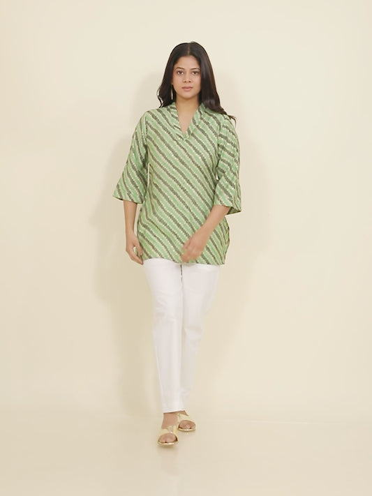 Muslin Bandhani Kurti