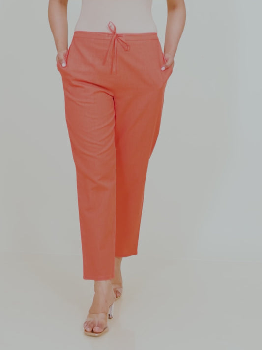 Linen Cotton Solid Pant