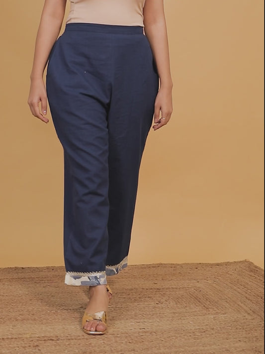 Linen Cotton Solid Pant