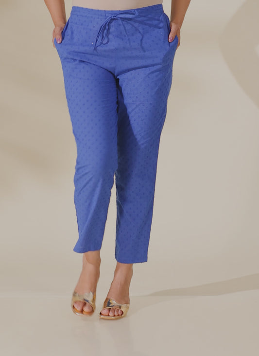 Textured Cotton Woven Design Pant