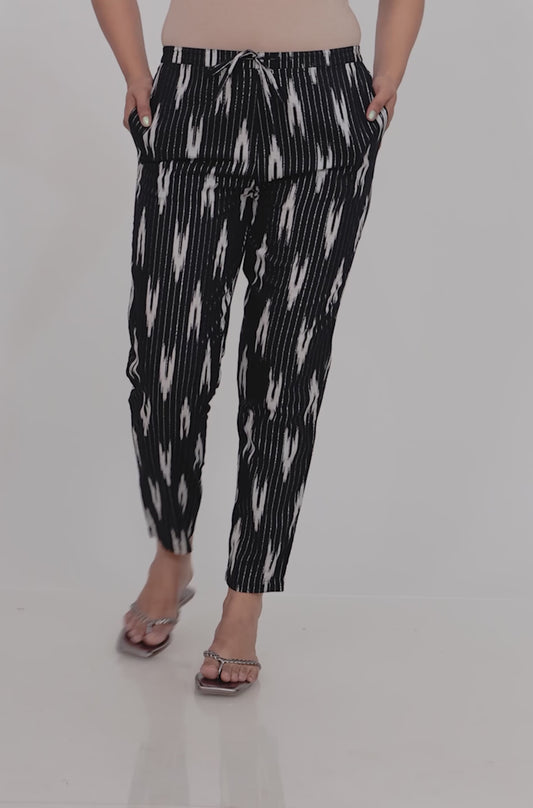 Lurex Cotton Ikat Pant