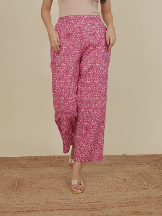 Soft Cotton Abstract Pant