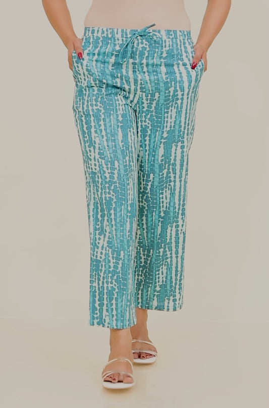 Kantha Cotton Geometric Pant