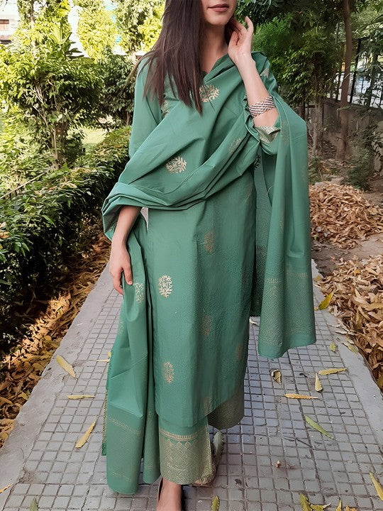 The hemming bird Ethnic Motifs Printed Regular Pure Cotton Kurta