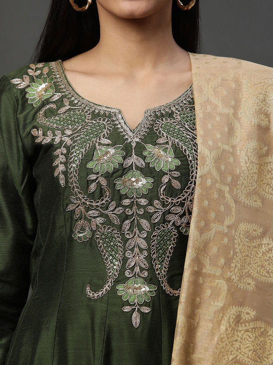 AURELIA Women Kurta With Dupatta