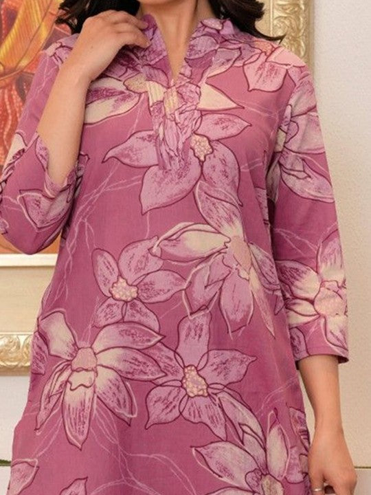 AUTUMN LANE Maurya Candy Printed Pure Cotton Tunic With Palazzo Set