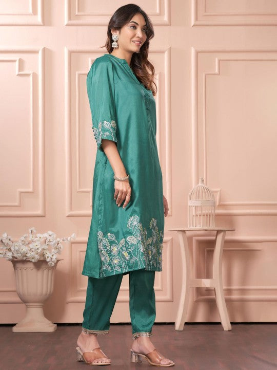 BulBul Women Floral Embroidered Regular Kurta