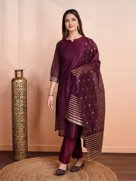 VISHNU WEAVES Women Solid Kurta