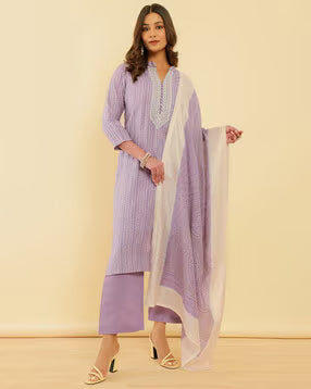 Women Printed Straight Kurta Set