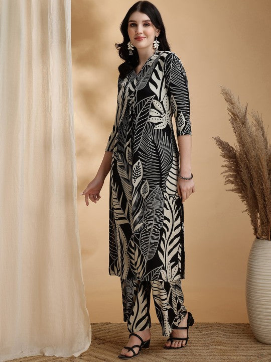 Berrylicious Printed Tunic With Palazzo Co-Ords
