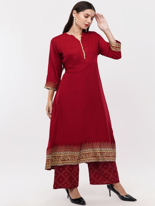 dhartii Women Solid Kurta with Trousers & Dupatta