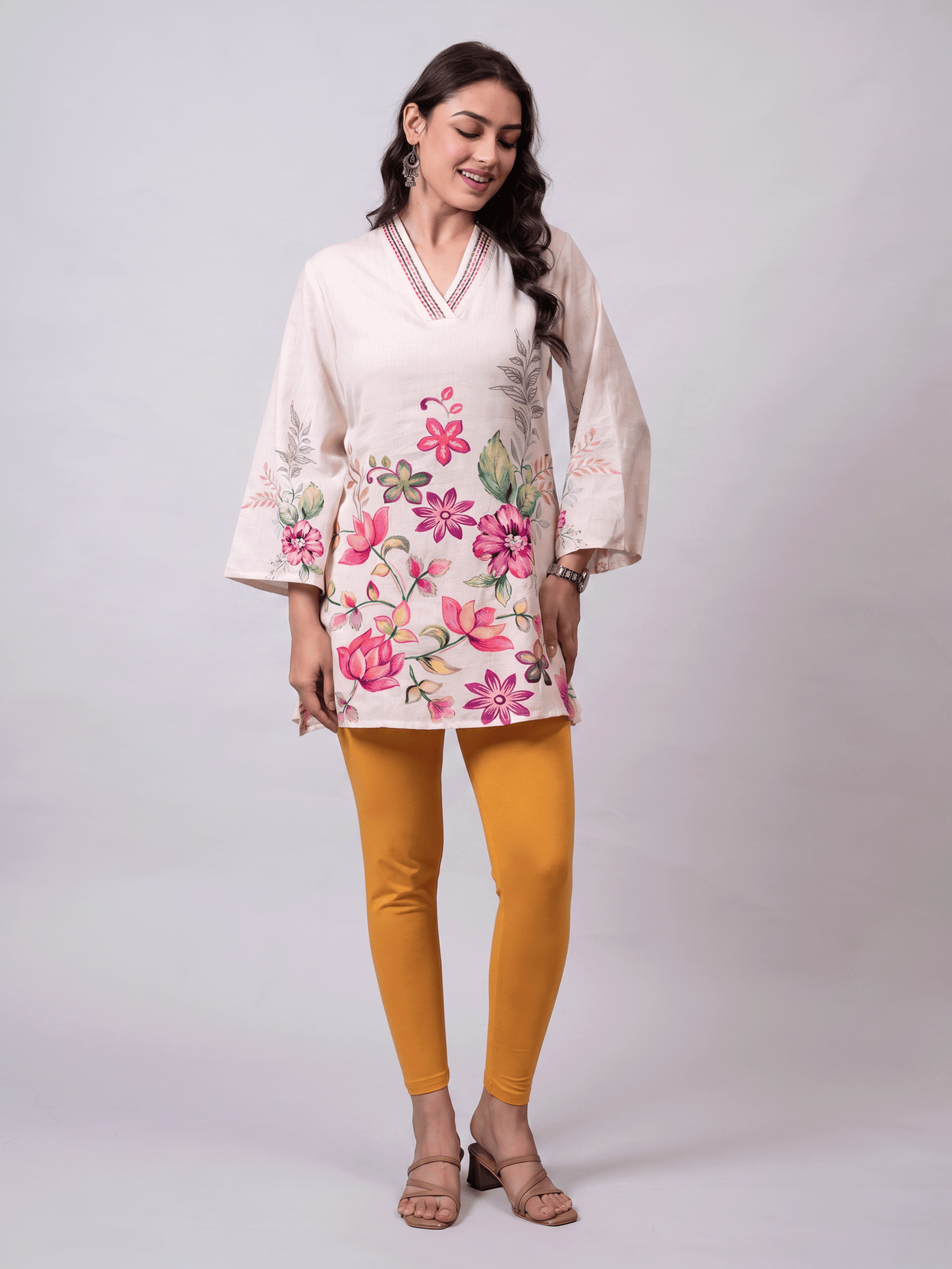 Knit Solid Mustard Leggings