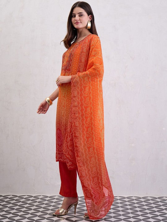 CHETI Women Natural Crepe Kurta
