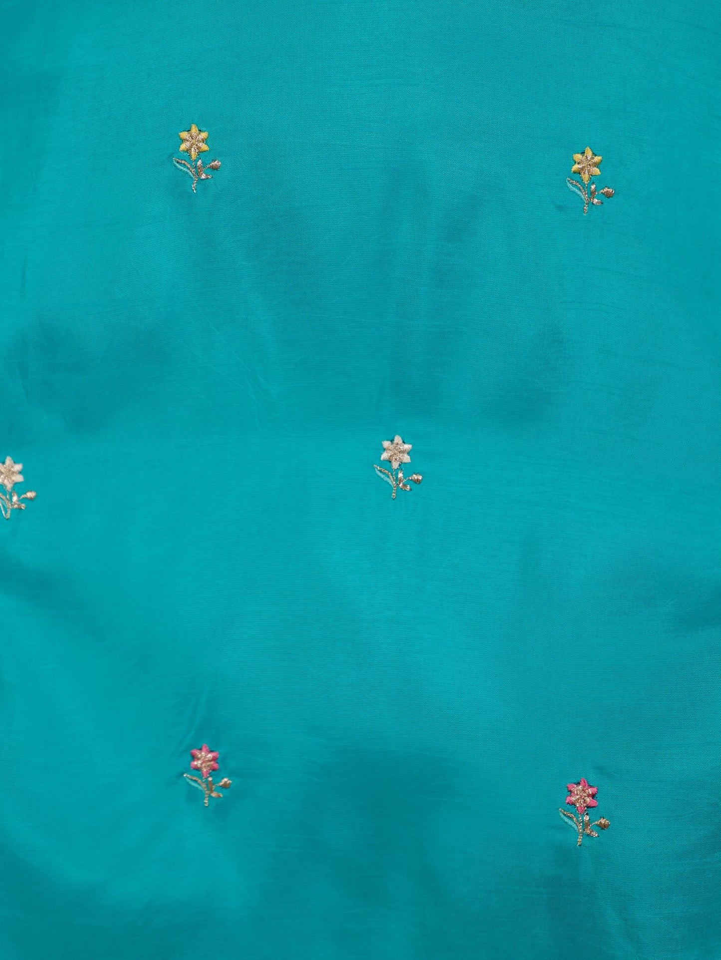 Zari Turquoise Solid PST Straight Kurta
