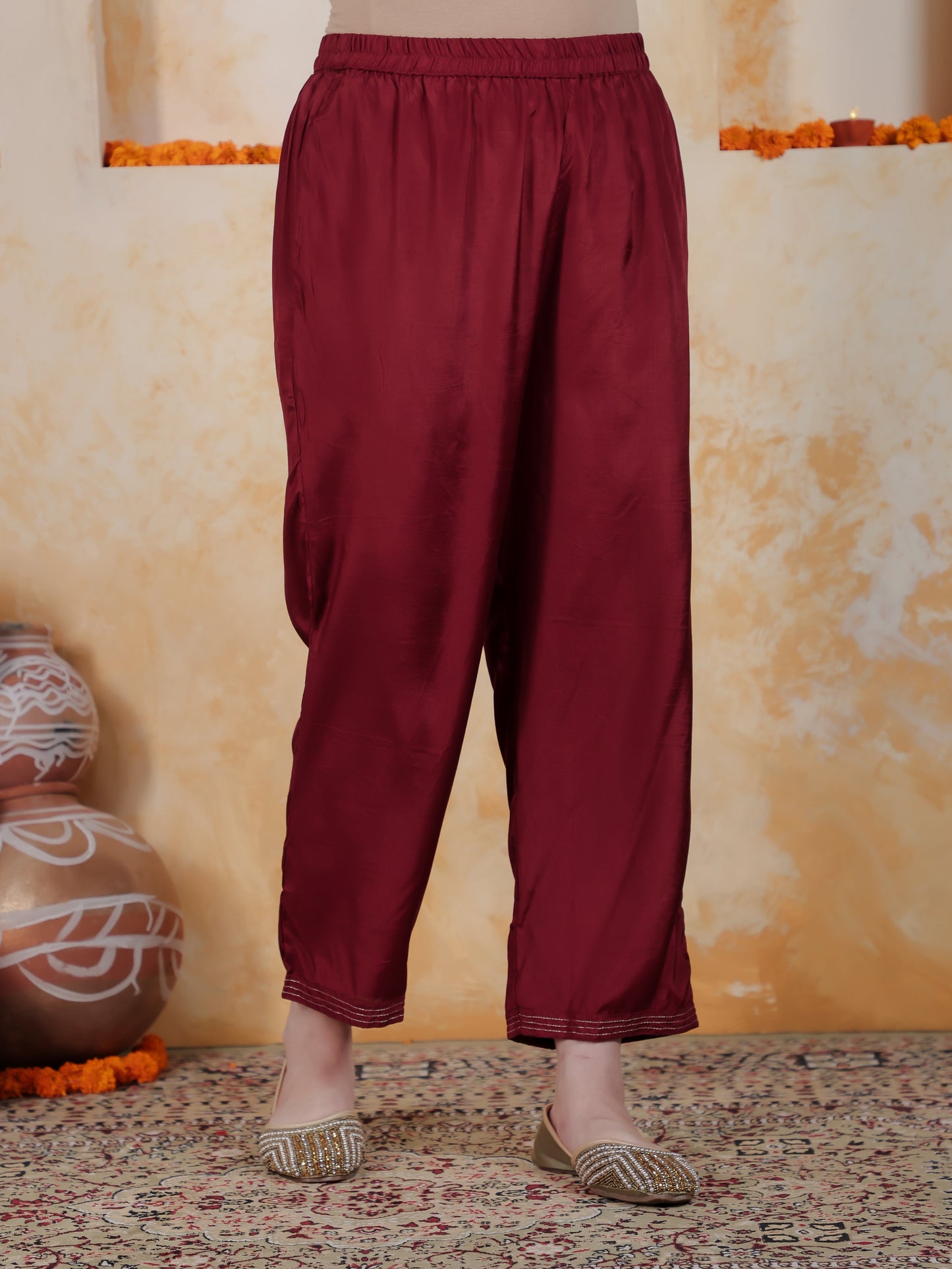 Embroidered Multi Coloured Digital Organza Straight Kurta