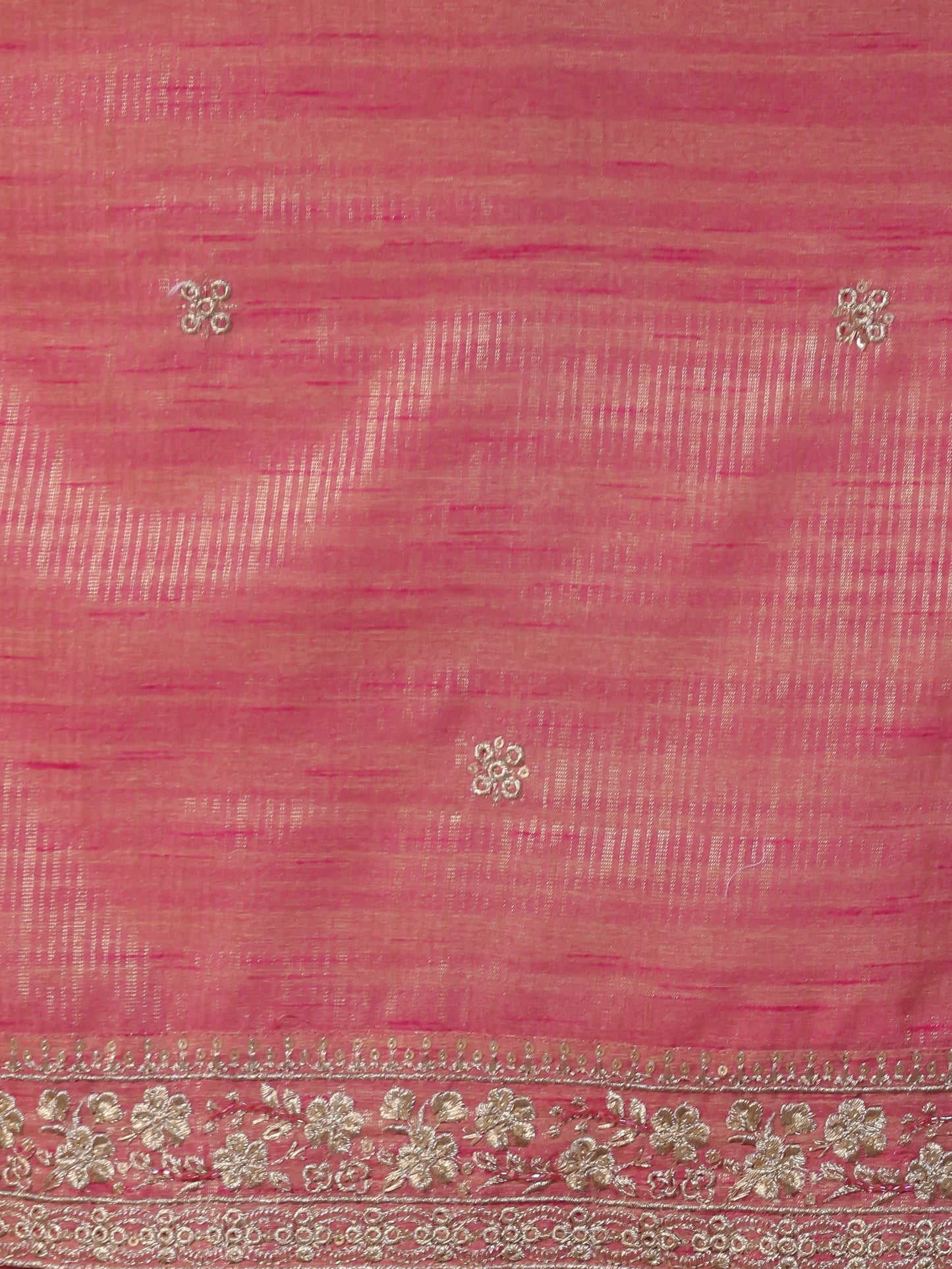 Zari Pink Chinon Chiffon Straight Kurta