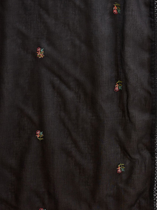 CHETI Women Floral Embroidered Anarkali Kurta with Trousers & Dupatta