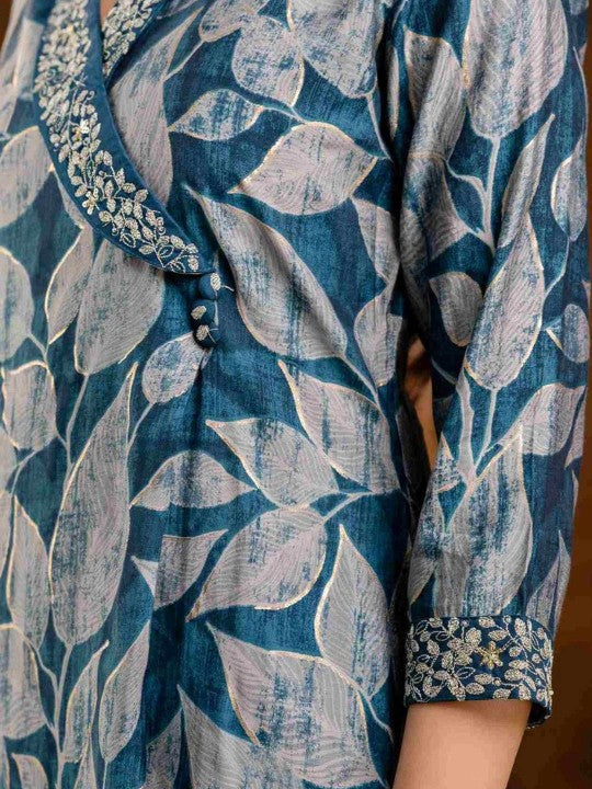 Aralia Women Floral Printed Kurta with Trousers & Dupatta