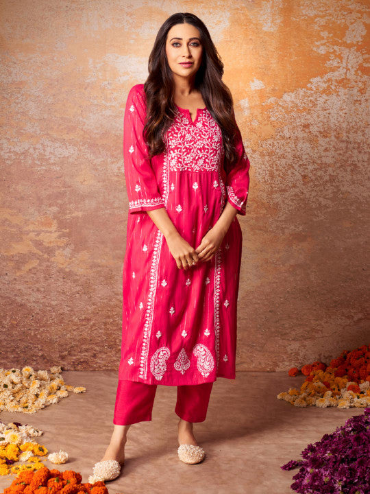 House of Chikankari Women Long Kurta